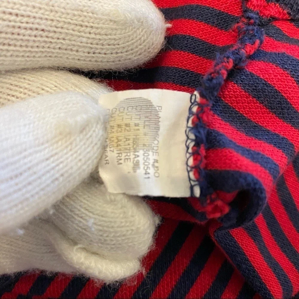 Polo Shirt Ralph Lauren‎ Boy's Red/Navy Stripe Mesh Polo Medium Preppy